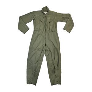 Flight Suit 38 Regular USAF Coverall Figher Pilots Flyers Suit Green Military